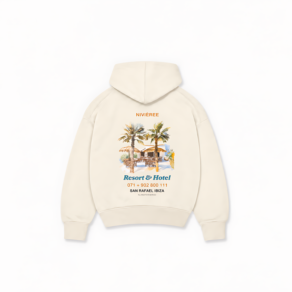 RESORT & HOTEL HOODIE — Off-white — costas