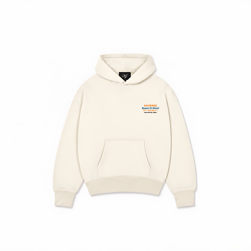 RESORT & HOTEL HOODIE — Off-white — frente