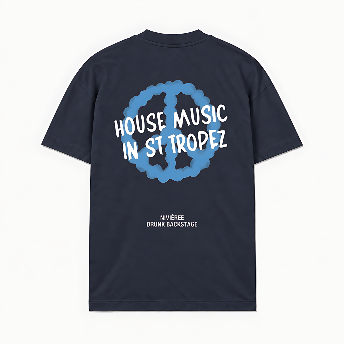 HOUSE MUSIC IN ST TROPEZ — Azul-marinho — costas