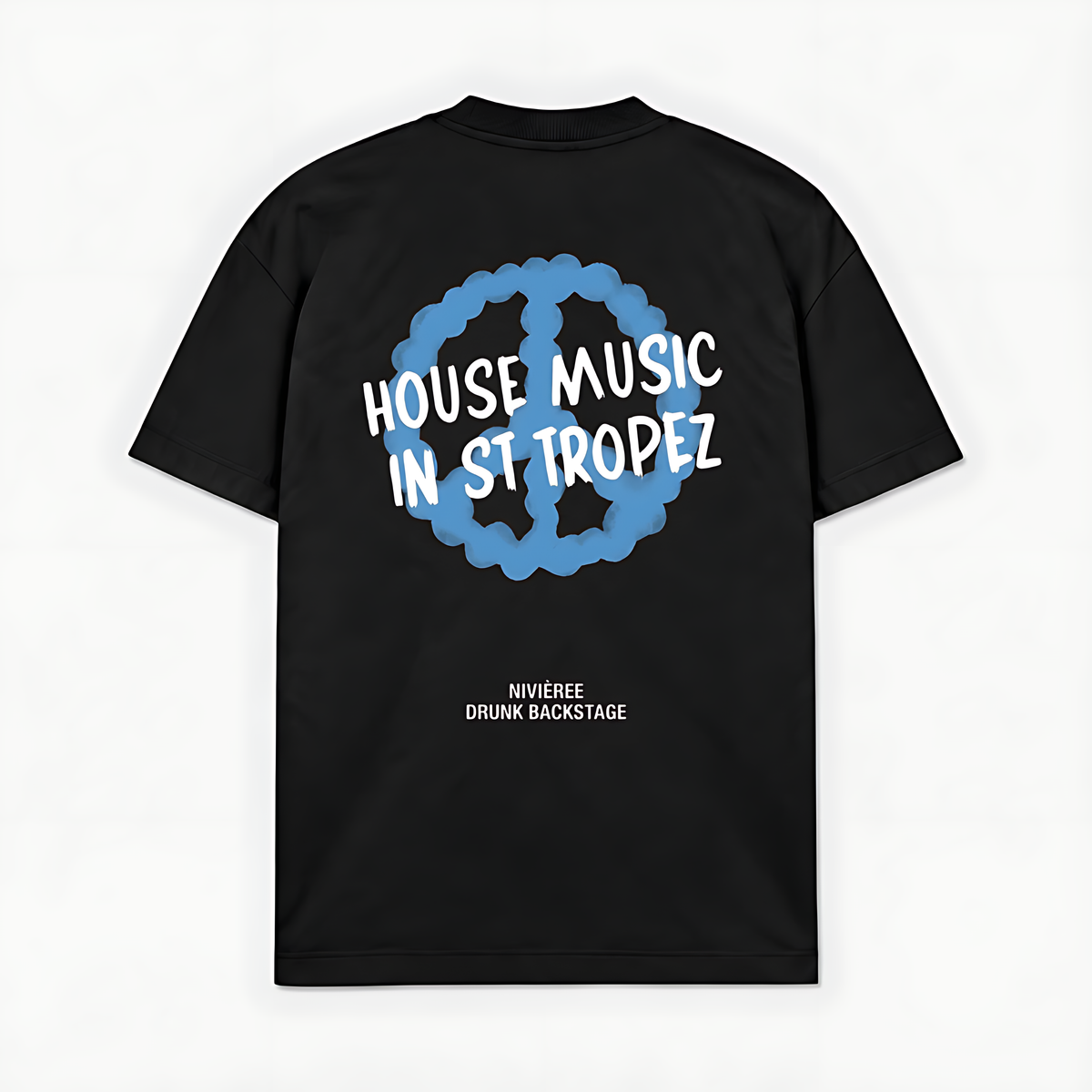 HOUSE MUSIC IN ST TROPEZ — Preto — costas