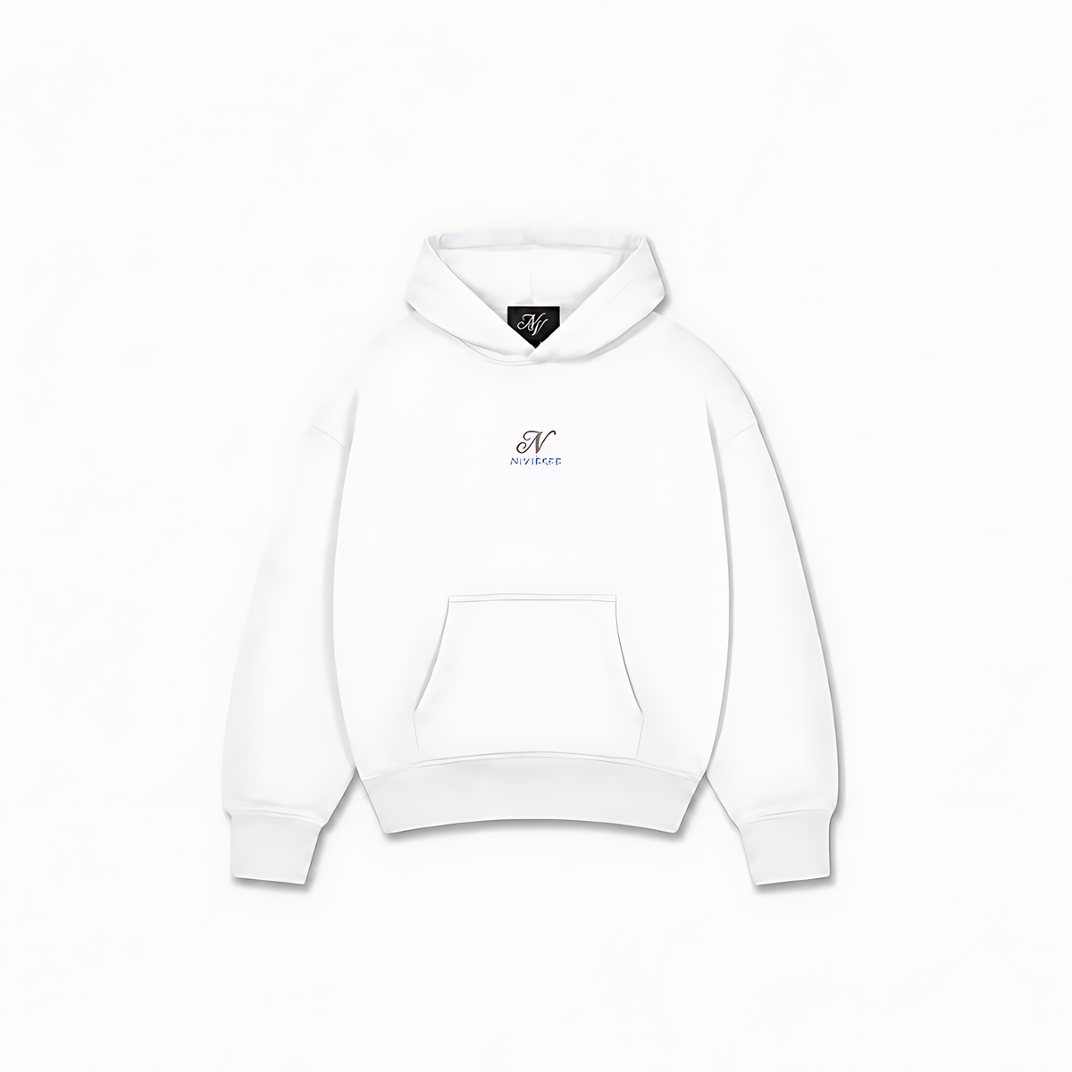 WHO CARES HOODIE — Branco — frente