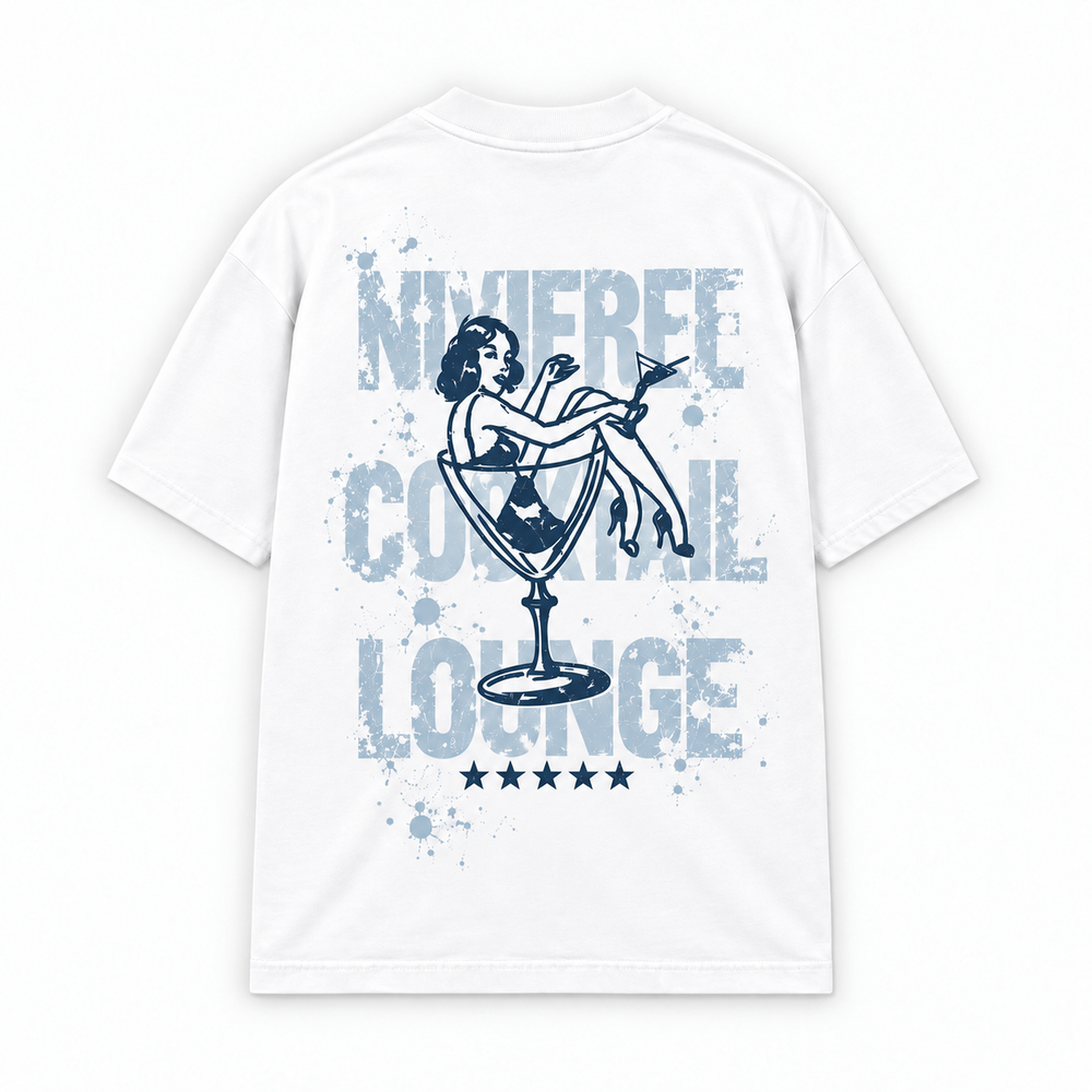 COCKTAIL LOUNGE VINTAGE — Branco — costas