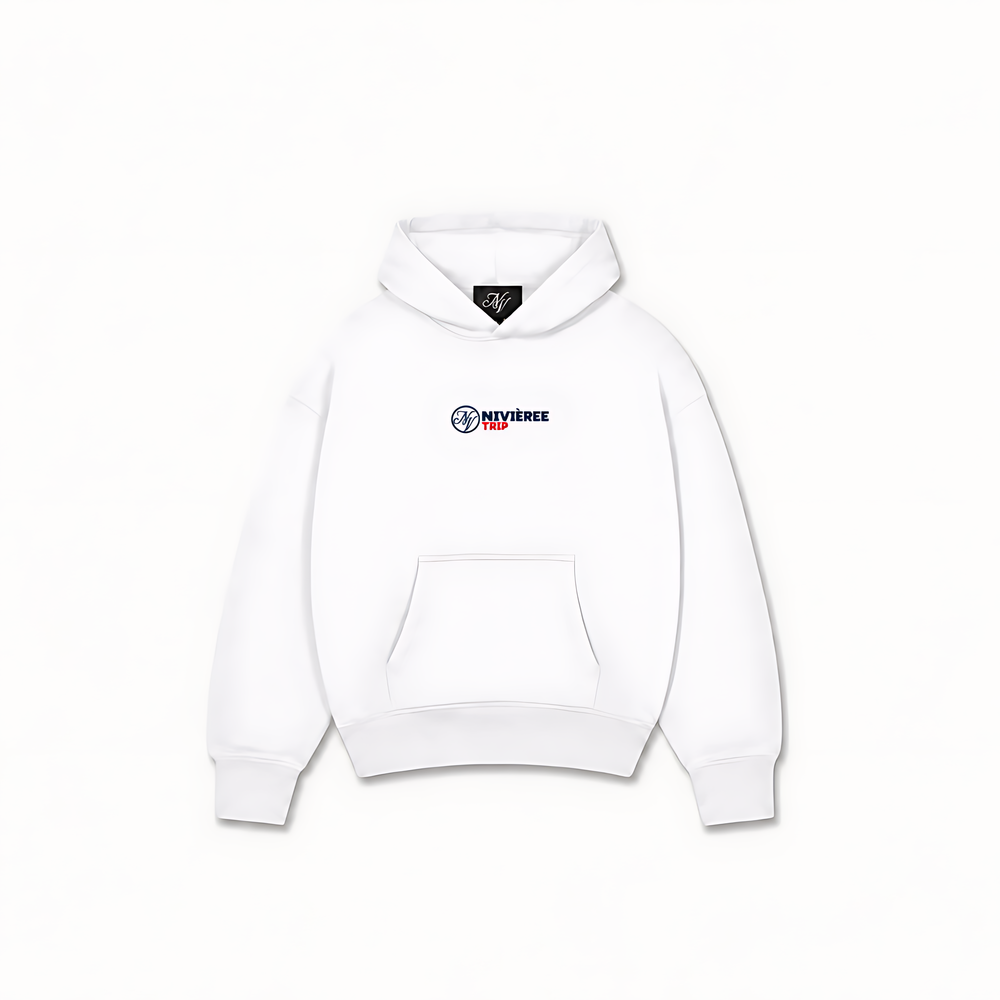 NIVIEREE TRIP HOODIE — Branco — frente