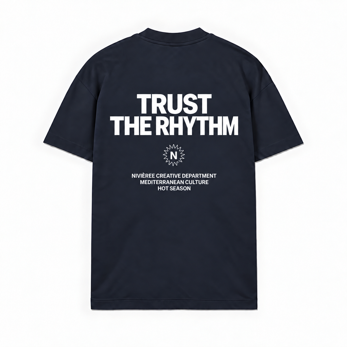 TRUST THE RHYTHM — Azul-marinho — costas