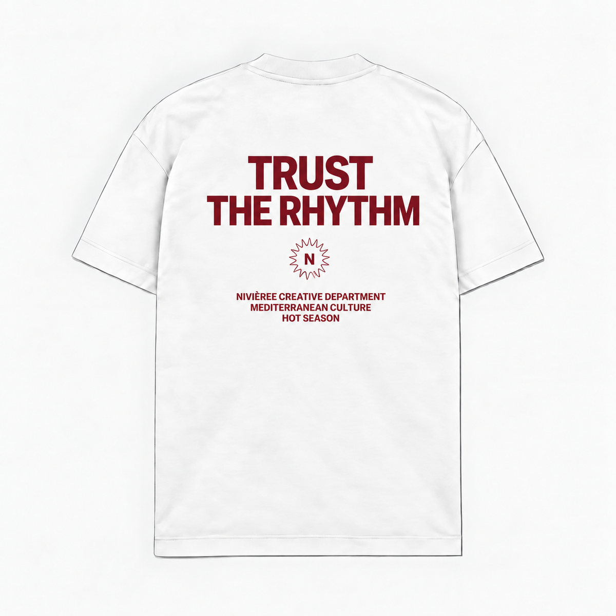 TRUST THE RHYTHM — Branco — costas