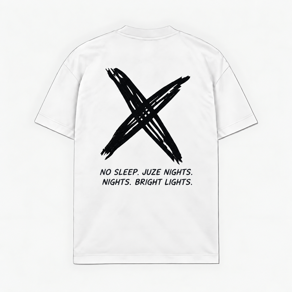 NO SLEEP NIGHTS — Branco — costas