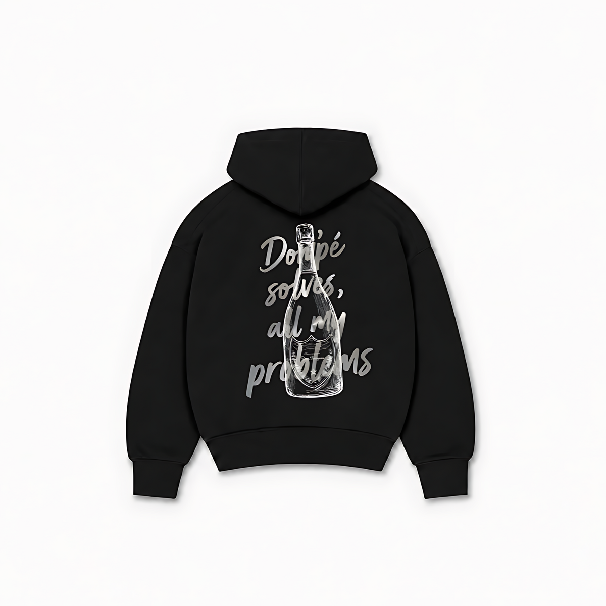 DOMPÉ PROBLEMS HOODIE - Preto - costas