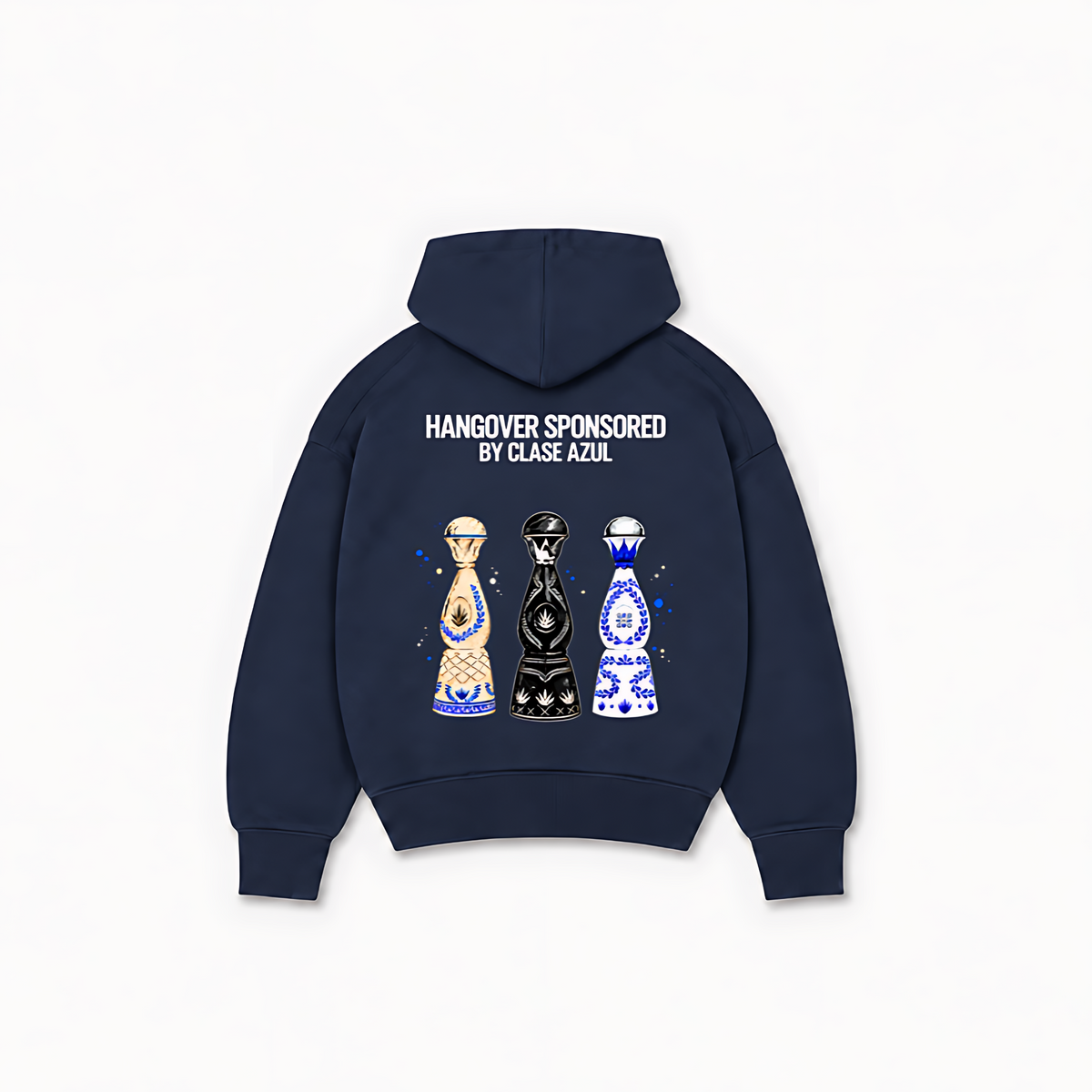HANGOVER HOODIE - Azul-marinho - costas