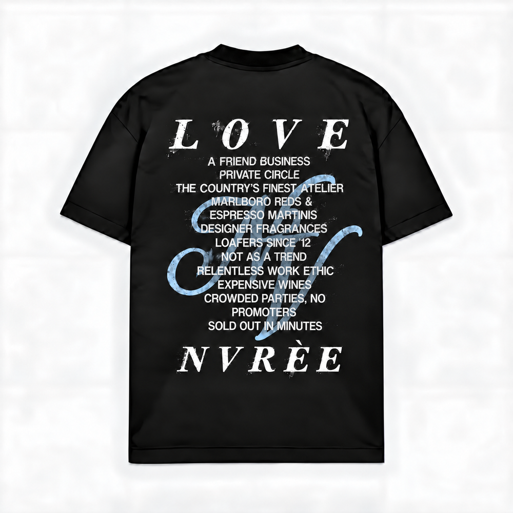 LOVE NVRÈE — Preto — costas